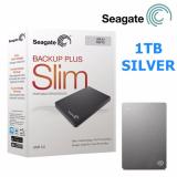 Seagate Backup Plus Slim 1TB USB 3.0 Portable 2.5 External Hard Drive Silver