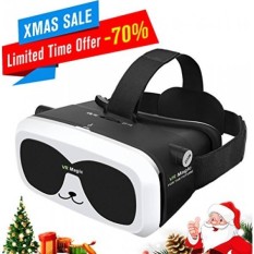 Sealegend VR Headset untuk 3D Video Game Fit 6.0 Inches dan Lebih Kecil IPhone Ponsel Android, Adjustable Focal Jarak dan Tali Pengikat untuk Anak Dewasa Virtual Reality Headset VR Goggles Panda VR BOX-Intl
