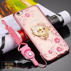 Secret Garden Diamond TPU Back Cover Protection Case untuk OPPO A57 (KT Cat Rose Emas)-Intl