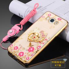 Taman Rahasia Belakang TPU Penutup Case untuk Samsung Galaxy J7 2016 (kt Kucing Emas)-International