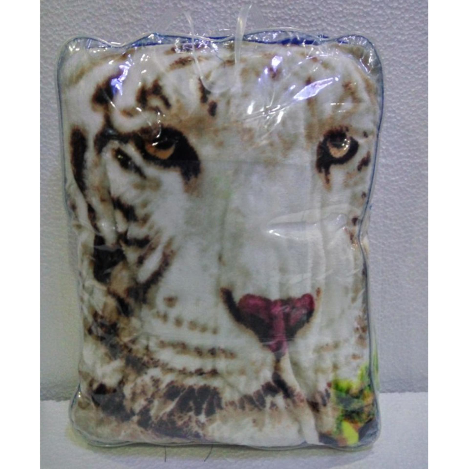 Selimut Super Lembut dan Tebal Merk Bonita 3D New - WHITE TIGER Uk. 160x200 CM