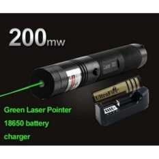 SENTER LASER POINTER RECHARGE GREEN / SINAR LASER HIJAU