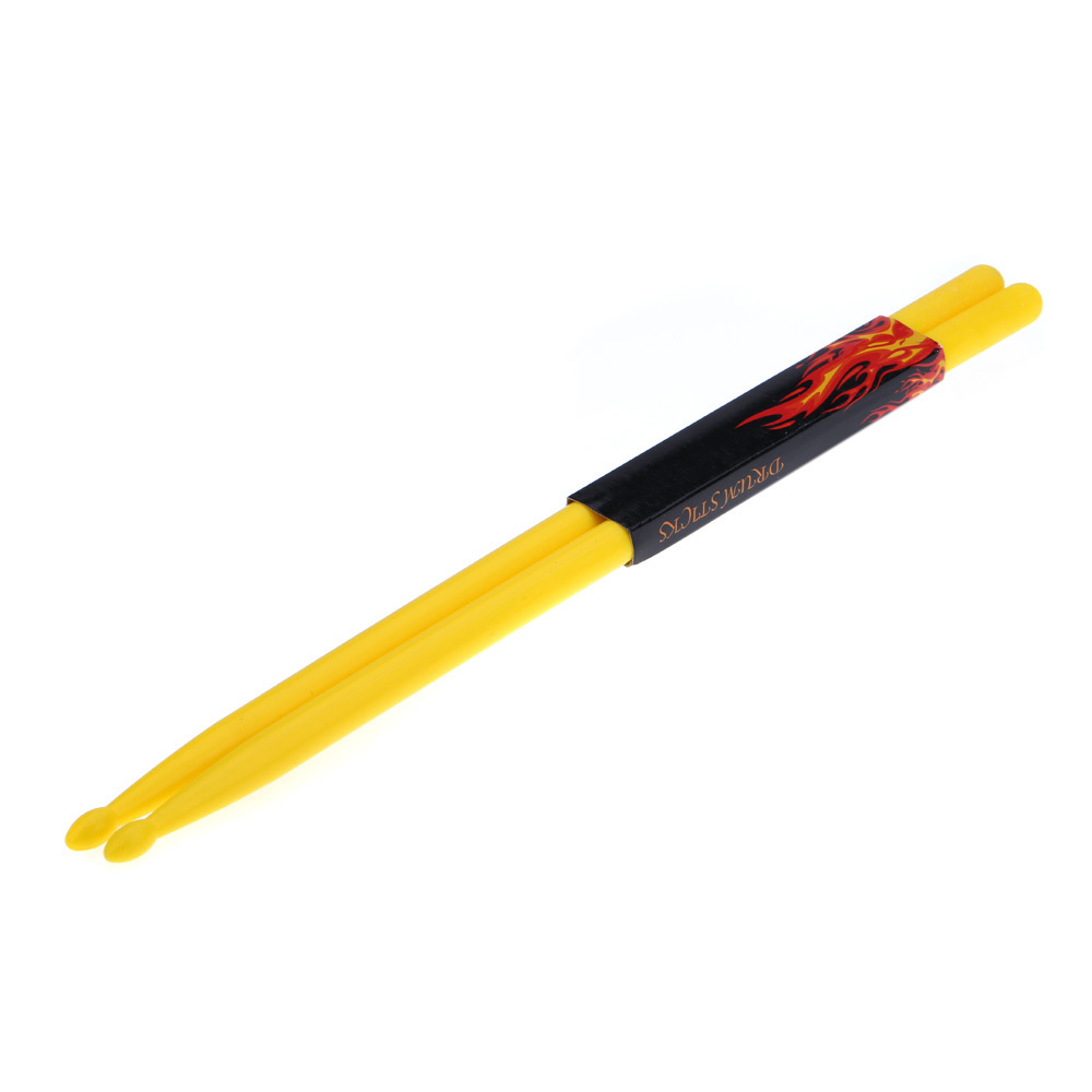 Sepasang 5A Stik Drum Stick Nylon untuk Drum Set Ringan Profesional