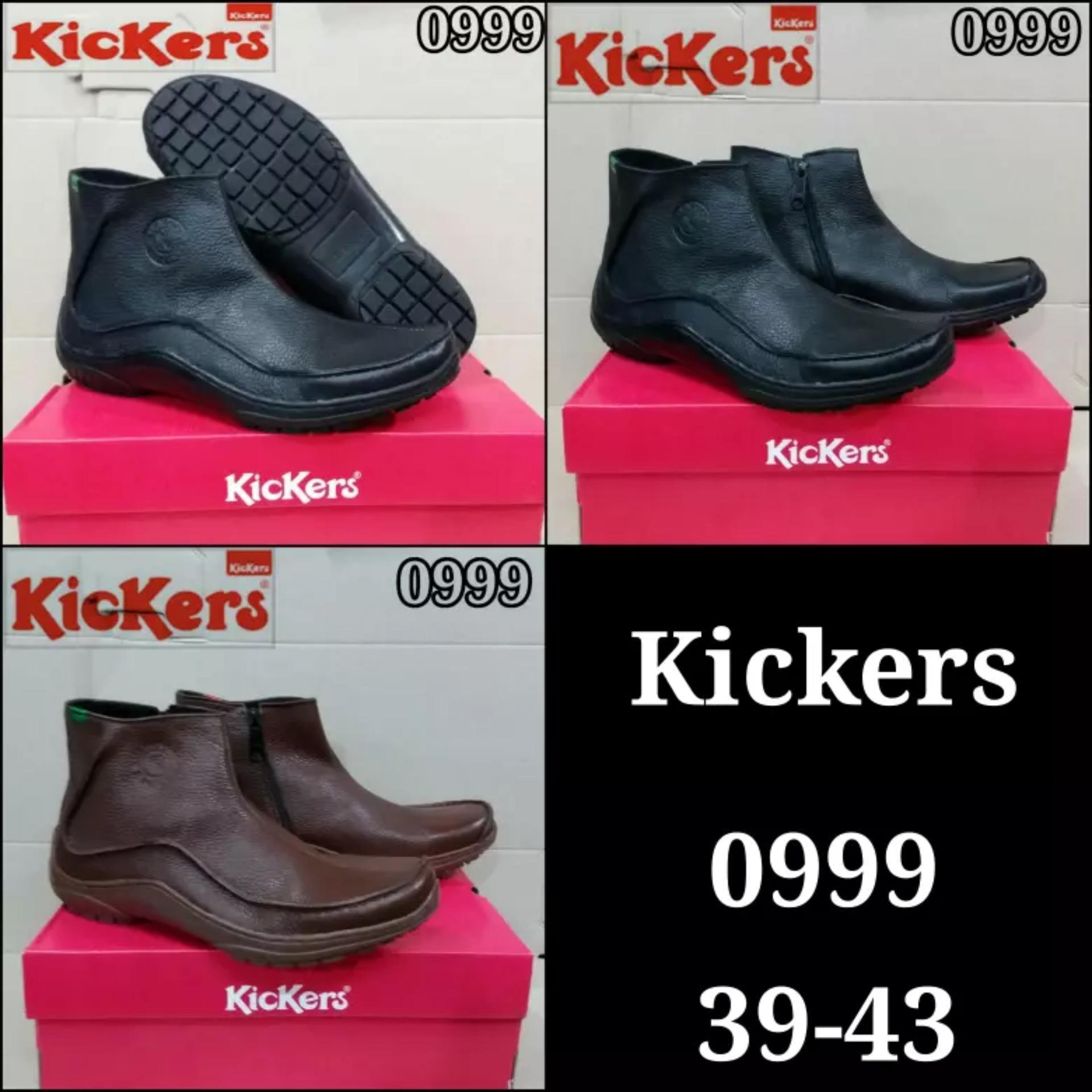 Sepatu Boots Kulit Merk KicKers