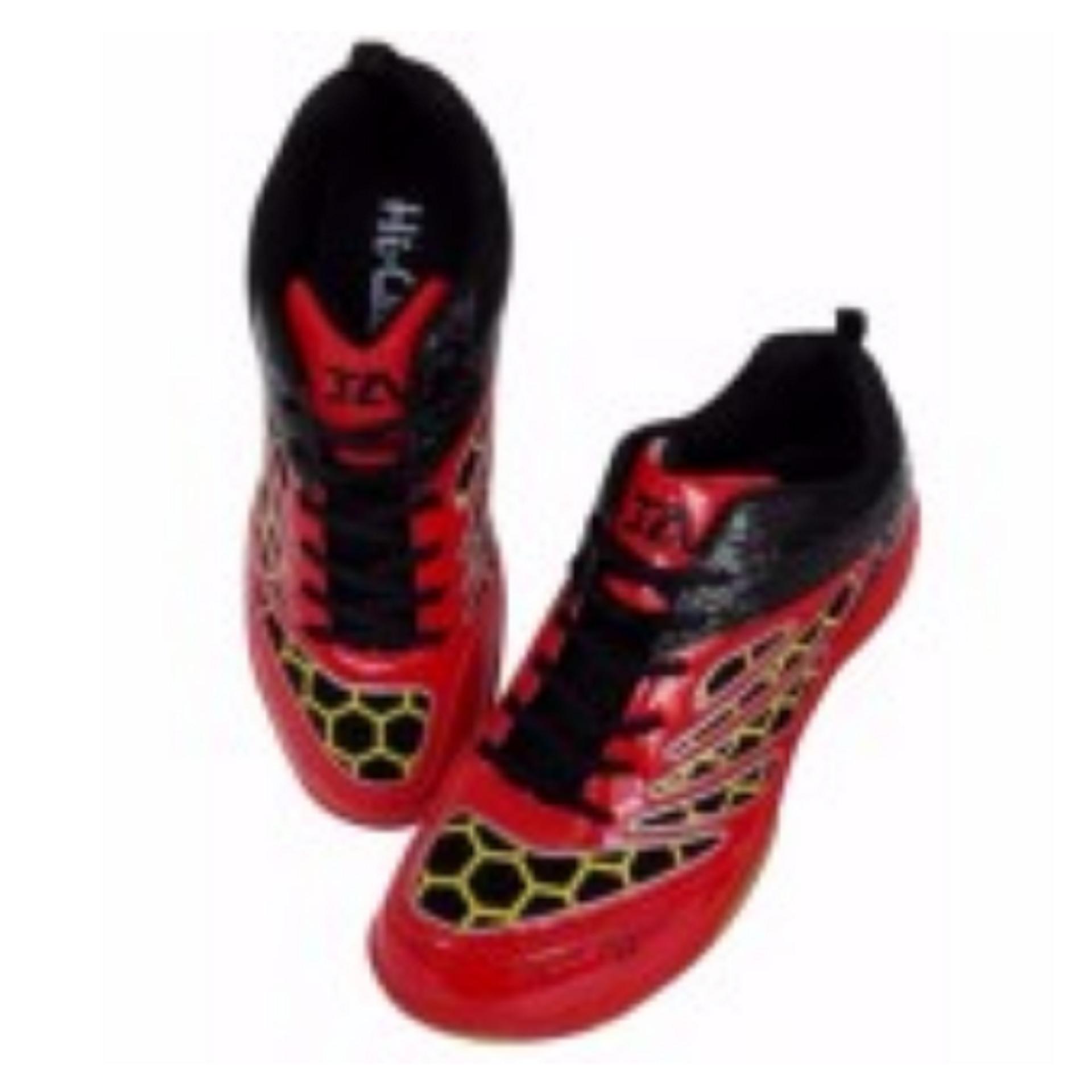 Rp 310.000. SEPATU HIQUA INTER ACTION ORIGINAL RED BLACK BADMINTON SHOES JUAL PERLENGKAPAN BULUTANGKIS ADHA SPORT STOREIDR310000