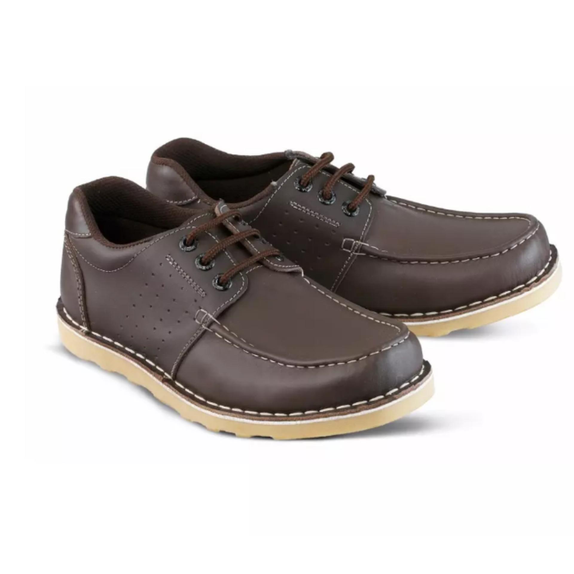 Sepatu Kulit Pria Sepatu Low Boot Pria Sepatu Kulit Cibaduyut Bandung Asli 7825