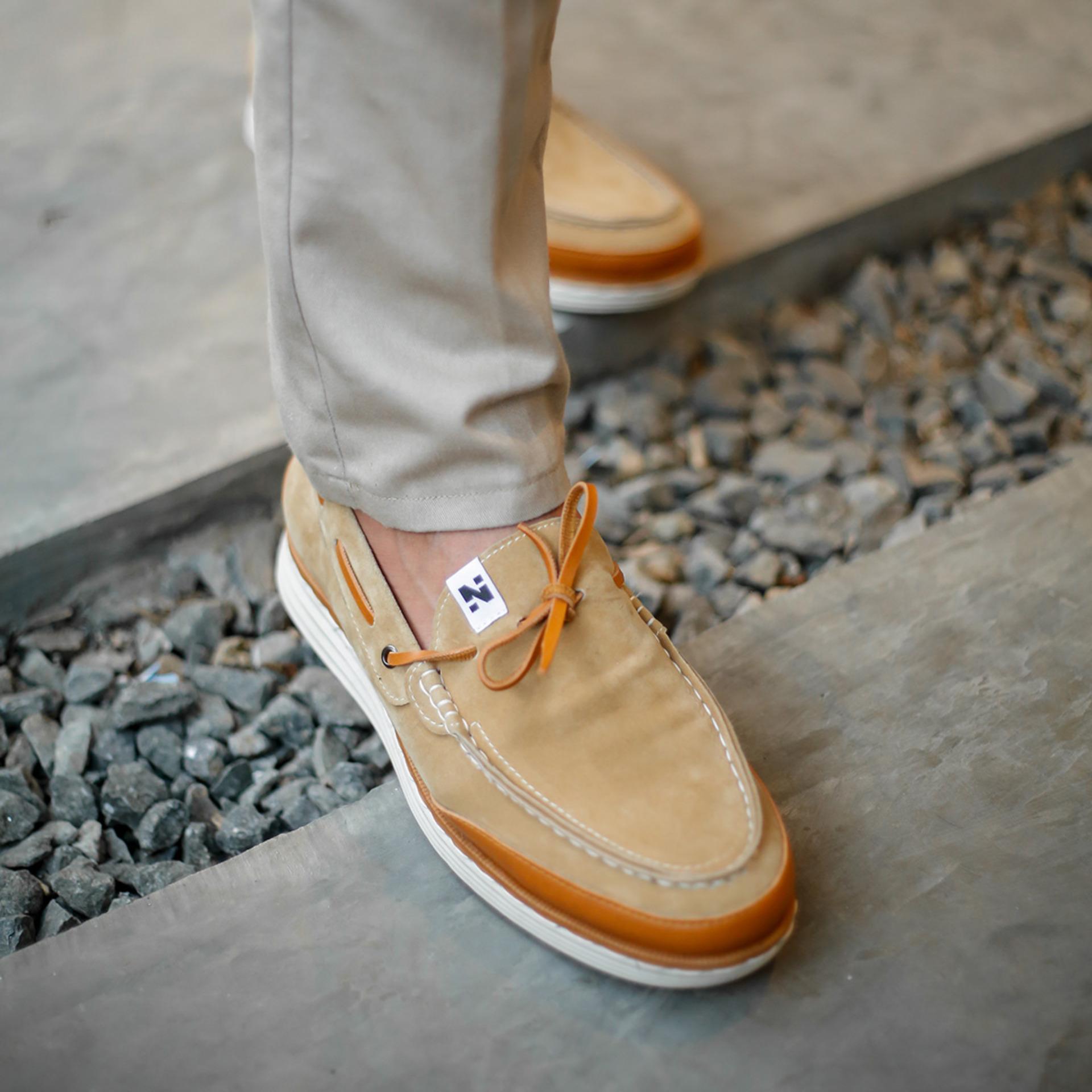 Sepatu Lazada Slip On Pria Navara Videl Loafers Brown