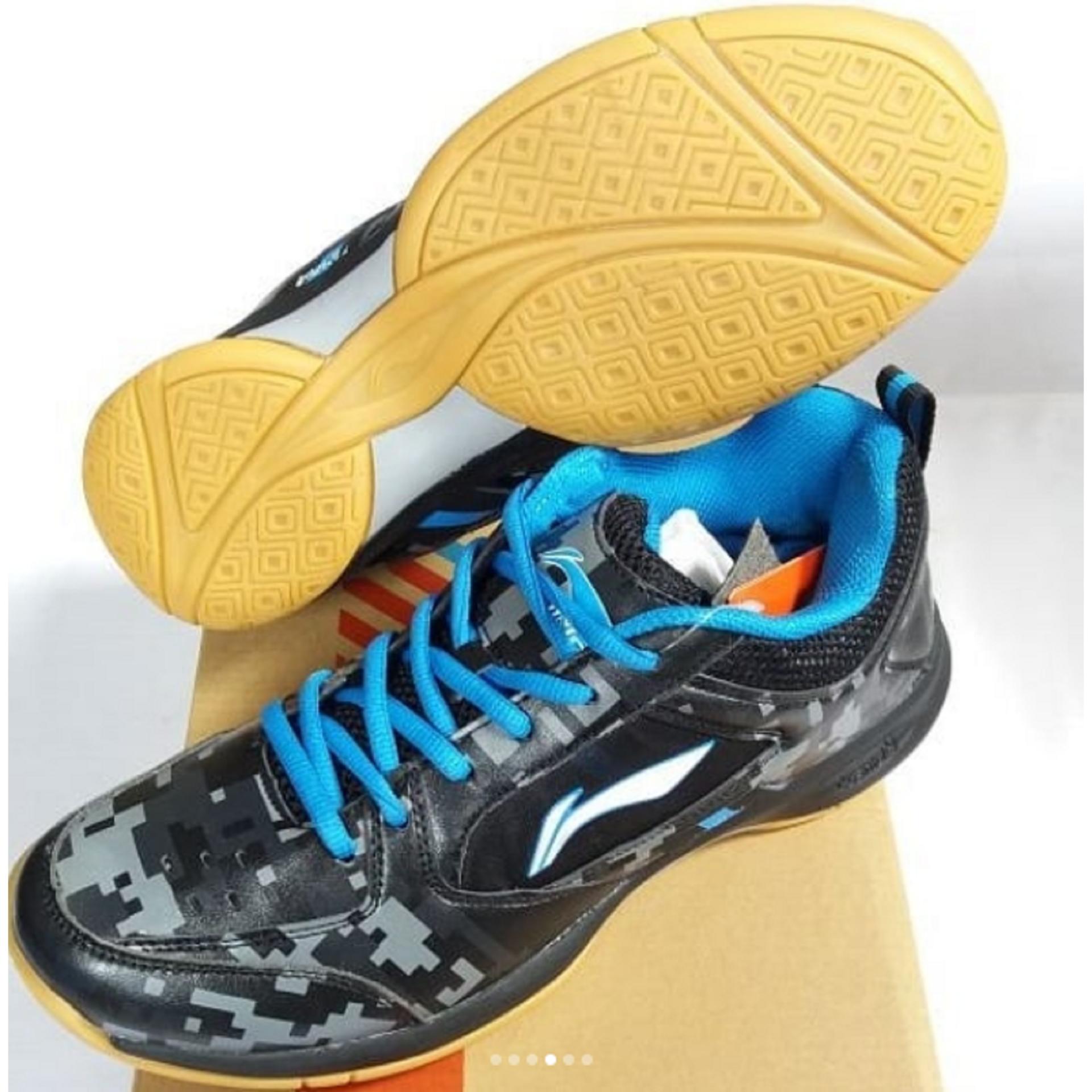SEPATU LINING CAMO PLUS AYTM101 JUNIOR BADMINTON TENIS MEJA SHOES MURAH DISKON SALE OBRAL JUAL PERLENGKAPAN BULUTANGKIS PINGPONG LENGKAP ADHA SPORT