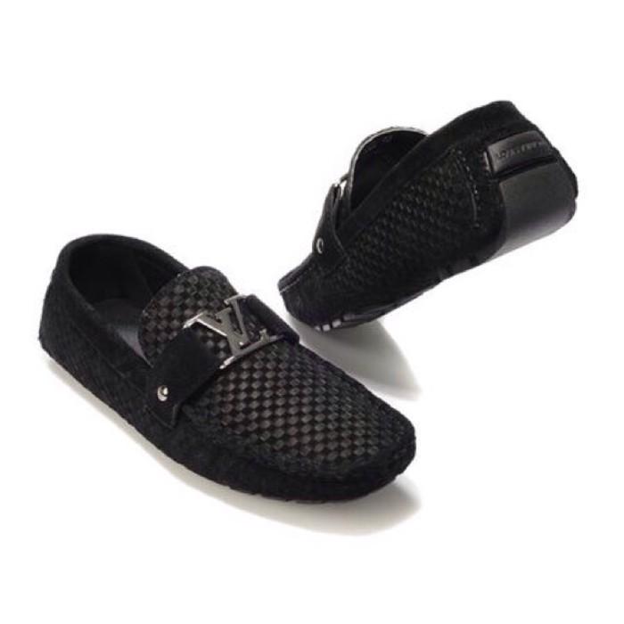 Sepatu Loafers Louis Vuitton Suede Ori - Bsijbd