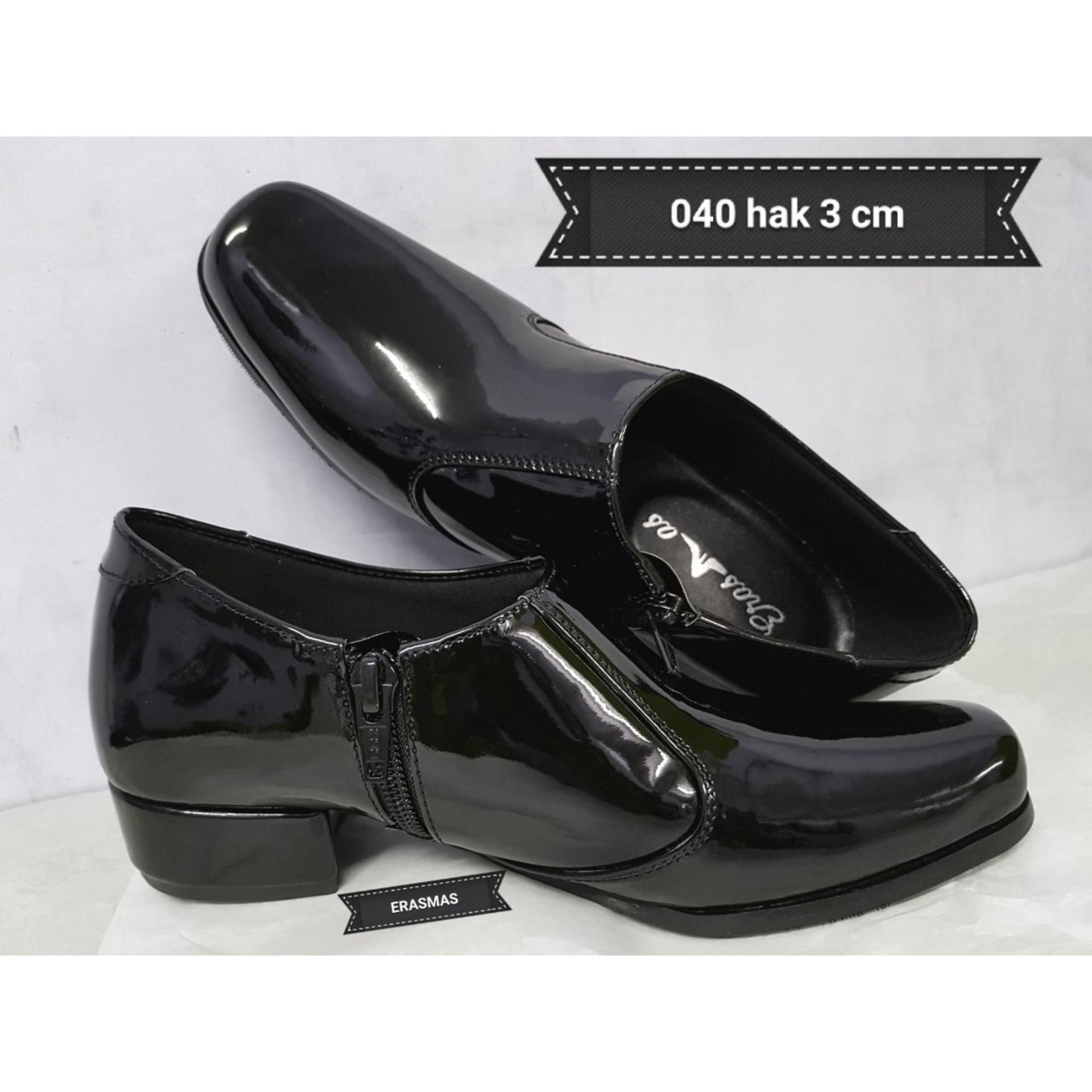 Sepatu Polwan Kowad Semi Ankle Boot Erasmas Hak 3cm 040