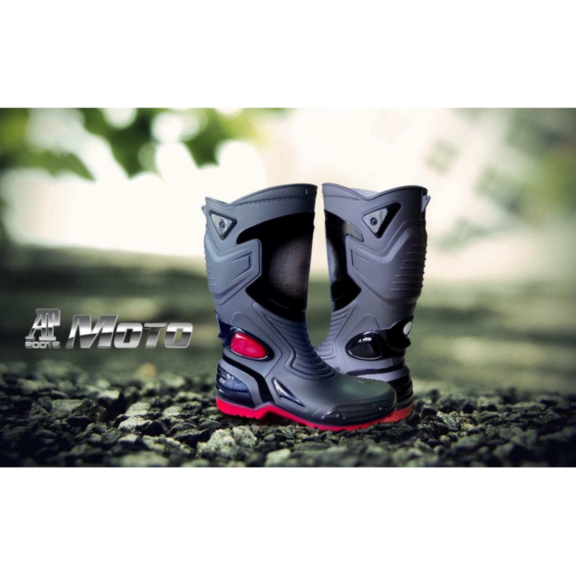 Sepatu touring cross trail balap drag Anti Air AP BOOTS MOTO 3 MOTO