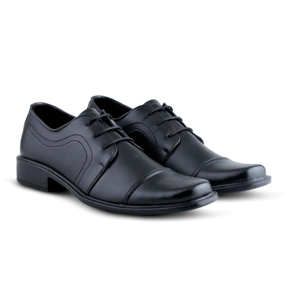 Sepatu VD 374 Sepatu Formal Pria Untuk Kerja Kantor Kulit Sintetis - Hitam