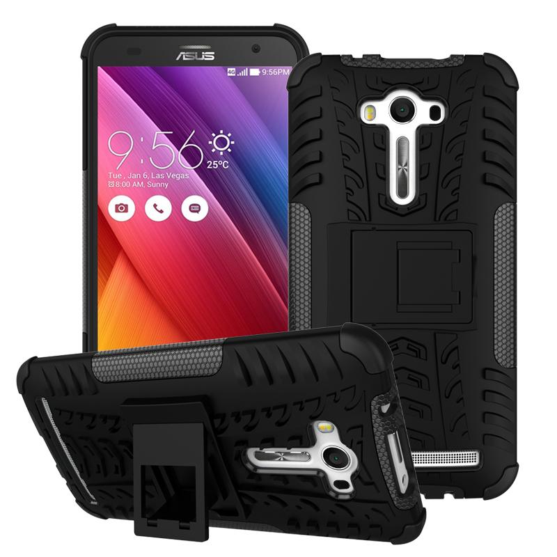 Sepeda/dinonaktifkan Mobil Ban Pola PC + TPU Hibrida Cover For Asus Zenfone 2 Laser ZE550 KL ZE551 KL-hitam