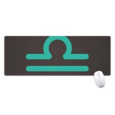 September Oktober Libra Rasi Non-slip Alas Mouse Besar Diperpanjang Permainan Kantor Titched Tepi Computer Alas Hadiah-Internasional