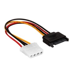 Serial ATA SATA 15 P untuk Keras Disk 4 P Ide Sumber Daya Listrik Kabel Konektor 20 Cm-Internasional