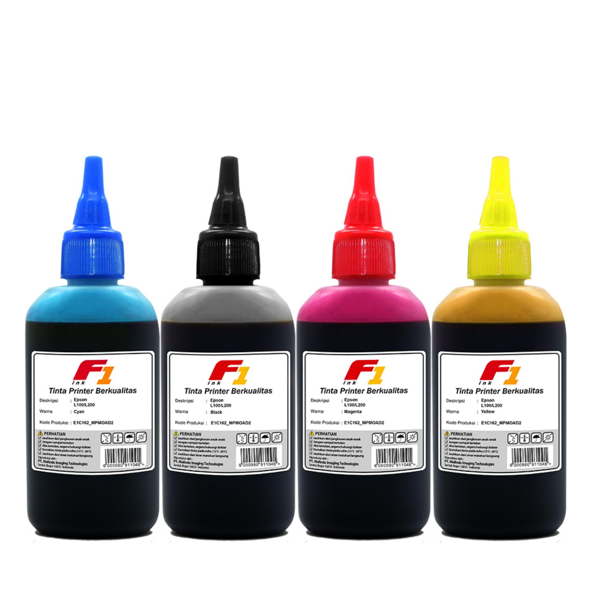 SET TINTA PRINTER EPSON L SERIES L110 L210 - CMYK 100ml