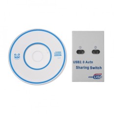 SHANYU PC Komputer USB 2.0 Auto/Manual Berbagi Switch Hub 2 Port Adaptor untuk Printer Scanner Anggota Komplotan-Internasional