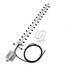 SHANYU RP-SMA Konektor 2.4 GHz 25dBi Directional Antena Nirkabel WiFi Router Outdoor 2 M Kabel-Intl