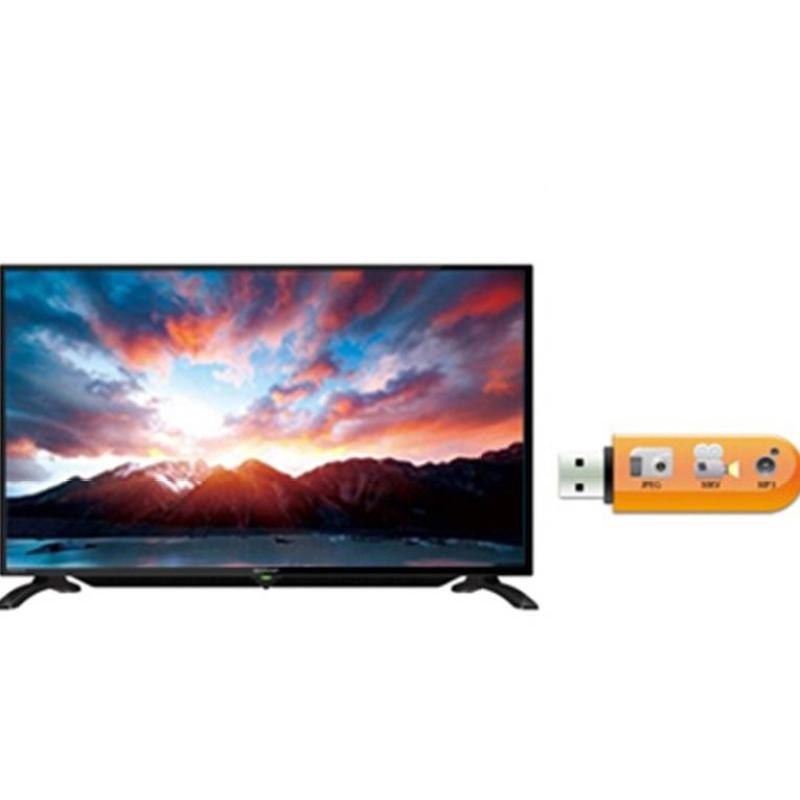 Sharp 32 inch LED HD TV - Hitam (Model LC-32LE185i) GARANSI RESMI