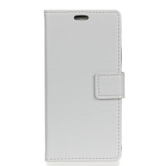 Sharp Aquos R Compact SHV41 Litchi Grain Pattern PU Leather Wallet Case Magnetic Flip Stand Cover with Card Slots Photo Frame - intl