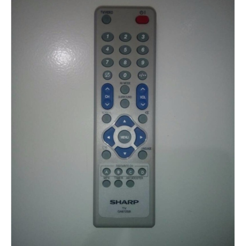 Sharp Remote TV Tabung Flat - Putih