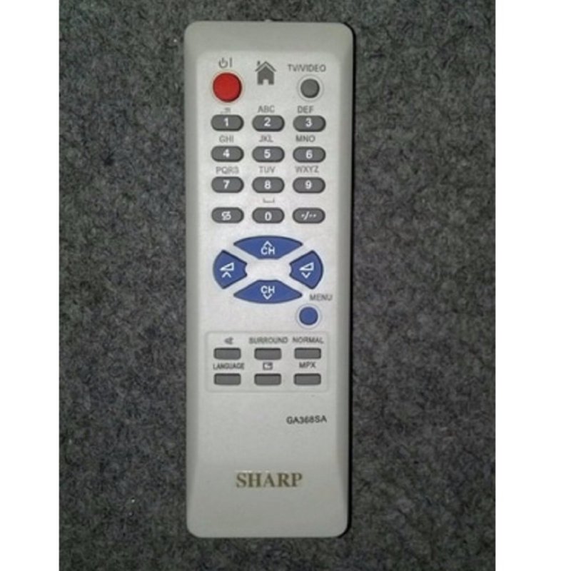 Sharp Remote TV TABUNG GA368SA (Free Baterai 2 Pcs) - Putih