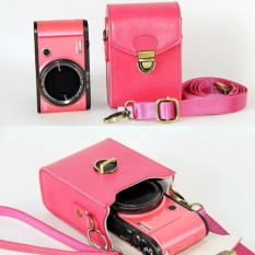 Shock Proof Strap Shoulder Bags Camera Case untuk Olympus SH-2Samsung NX MINI WB800F WB850F WB35F PU Leather Cover (Rose) -Intl