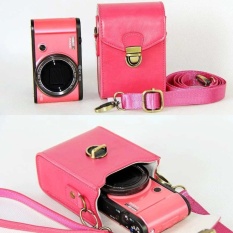 Shock Proof Tali Tas Bahu Kamera untuk Olympus SH-2SamsungNX Mini WB800F WB850F WB35F Pu Penutup Berbahan Kulit (Rose)-Intl