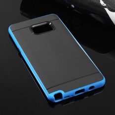 Shockproof Silicone Bumper Phone Case Cover Protector untuk Samsung Galaxy Note 7 Biru-Intl