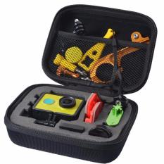 Shockproof Storage Case Small Size For Xiaomi Yi / GoPro - Black Hitam - Tas Casing Cover Bag Kecil Wadah Pelindung Kamera & Aksesoris Accesories Xiaomiyi Go Pro