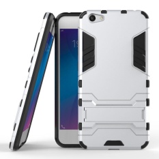 Shockproof dengan Fitur Kickstand Case untuk Vivo Y66 (5.5 Inch) 2 In 1 Hybrid Dual Layer Pelindung Armor Cover-Intl