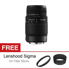 Sigma 70-300mm f/4.- 5.6 DG Macro Japan for Nikon + Free Lens Hood + UV Filter 58mm