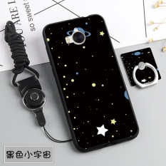 Silica Gel Soft Casing Ponsel untuk Huawei Y5 2017 dengan Tali dan Ring (Multiwarna)-Intl