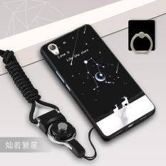 Silica Gel Soft Casing Ponsel untuk Huawei Y6 II Huawei Honor 5A dengan Tali dan Ring