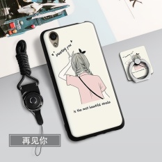 Silica Gel Soft Phone Case for OPPO A37 with a Rope and a Ring (Multicolor) - intl