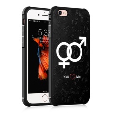 Silicone Back Cover Colorful Painting Protective Case untuk IPhone 6/6 S (love Jaringan)-Intl