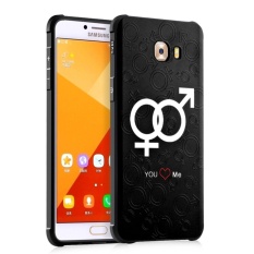Silicone Back Cover Colorful Painting Protective Case untuk Samsung Galaxy C9 Pro (Love Jaringan)-Intl