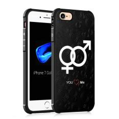 Silicone Colorful Painting Pelindung Back Cover untuk IPhone 7 (Love Jaringan)-Intl