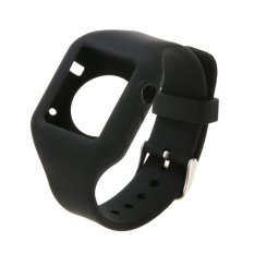 Silicone Fitness Replacement Band Wrist Strap For Iphone Apple I Watch 42mm (Black) - intl (Black Not Specified)