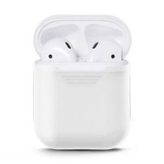 Silicone Waterproof & Dustproof & Unbreak Bluetooth Headsets Earbuds Full Protective Case For Apple Airpods Color:White Specification:Apple Bluetooth Headset - intl