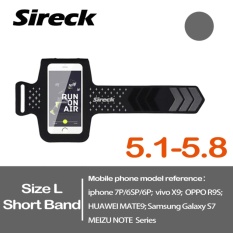 Sireck 5.8 Inches Pendek-band Waterproof Armband Outdoor Menjalankan Arm Tas ARM Pouch Arms Paket Jogging Gym Multifungsi Mobile Phone Armband Case Cover Holder 4 Warna-Intl