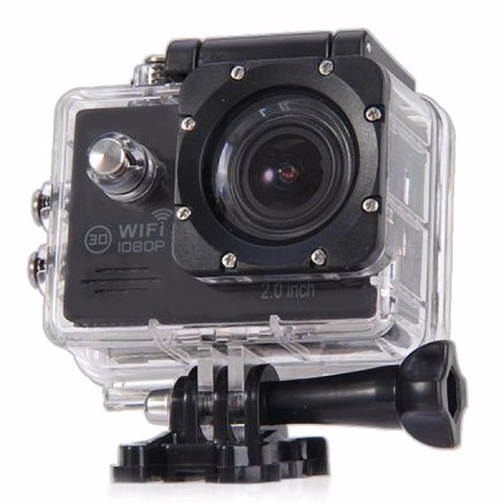 SJ7000 Action Camera 2-inch LCD Wifi Tahan Air Sports Cam Hitam - Intl