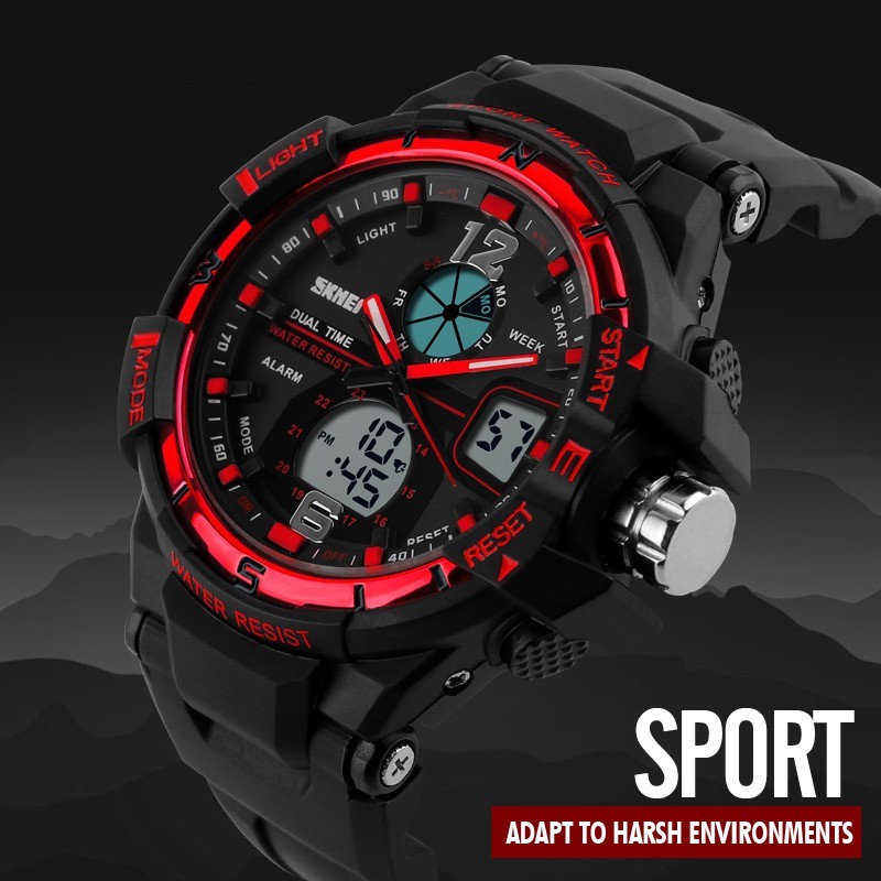 SKMEI G Style Fashion Digital-Watch Mens Sports Watches Army Military Wristwatch Erkek Saat Shock Resist Clock Quartz Watch1148 - intl