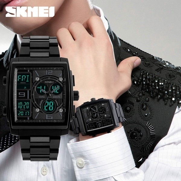 SKMEI Merek Pria Fashion Pergelangan Tangan Kuarsa Countdown Chronograph Multifungsi Olahraga Kasual Bisnis Watch Relogio Masculino 1274-Intl