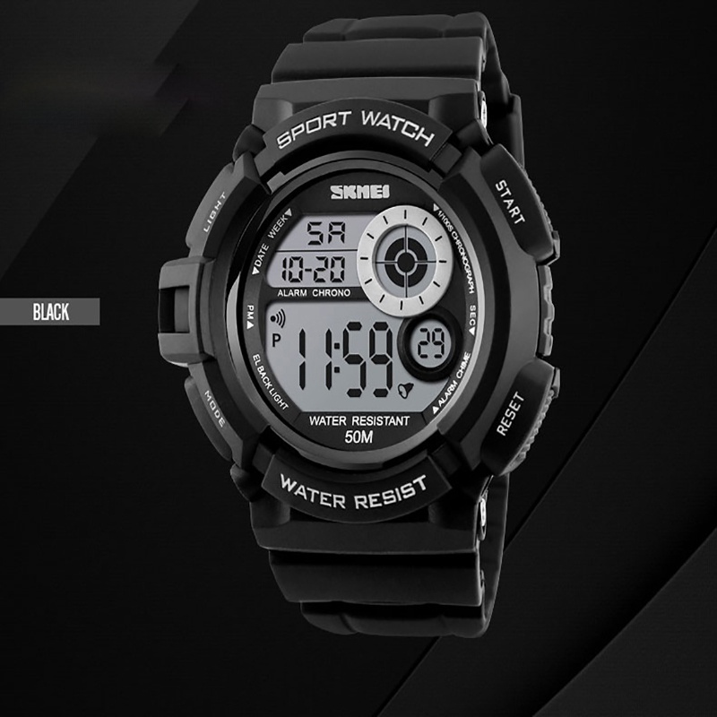 SKMEI Merek Watch G Style Sport Watches Fashion Casual LED Hitam Light Watch Shock Resistant Digital Jam Tangan Mens Olahraga Watches1222