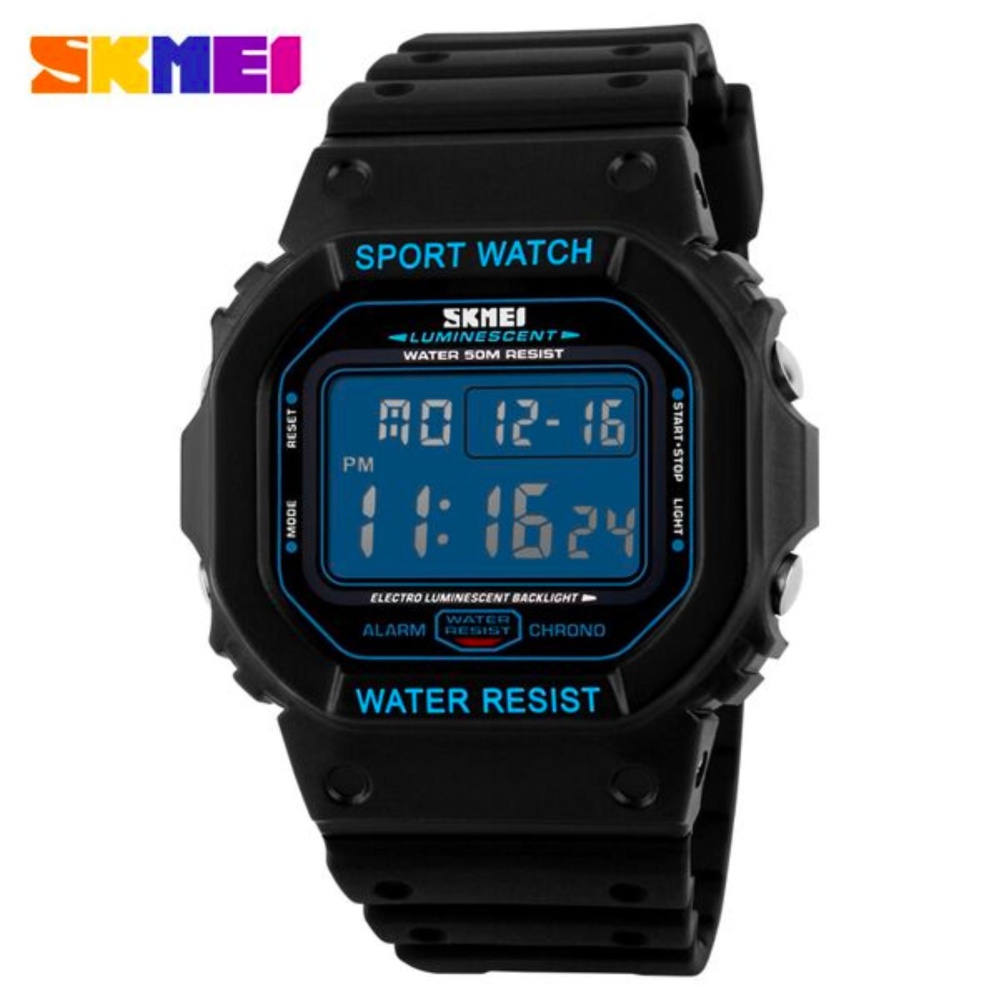 SKMEI S-Shock Sport Watch Water Resistant 50m DG1134 Jam Tangan Casual Jam Tangan Sport - Hitam Biru