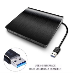 Slim Eksternal USB 3.0 DVD RW CD Writer Drive Burner Reader Pemain untuk Laptop PC-Intl