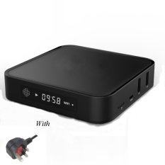 Smart Kotak TV 4 K HD 2 GB Ram + 8 GB Quad Core Android TV Box Wifi Kodi Bluetooth 4.0 Set-Top Box TV Android 5.1 Stick EU. KITA. UKWith LED Display-Intl