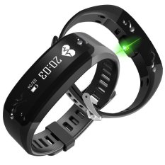 Smart Gelang Kebugaran H28 Bluetooth Gelang Heart Rate Monitor Call Pengingat Layar Sentuh OLED Gelang-Intl