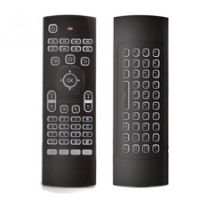 Smart Remote Control Penggantian, BIFANS Multifungsi Backlit Remote dengan Keyboard, mini Wireless Keyboard & Inframerah Remote Control untuk KODI Samsung TV Android Box HTPC IPTV PC Pad XBOX 360- INTL